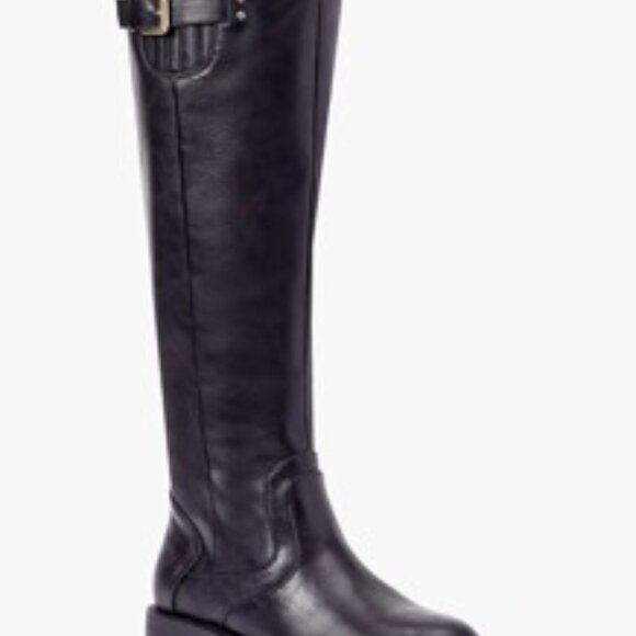 JustFab Morgane Tall Knee High Women's Boot Black Size 7 - Picture 1 of 4